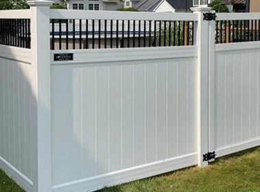 Vinyl fence