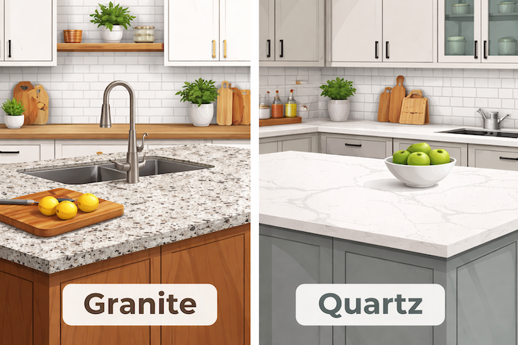 Granite vs Quartz Countertops: Which One Wins?