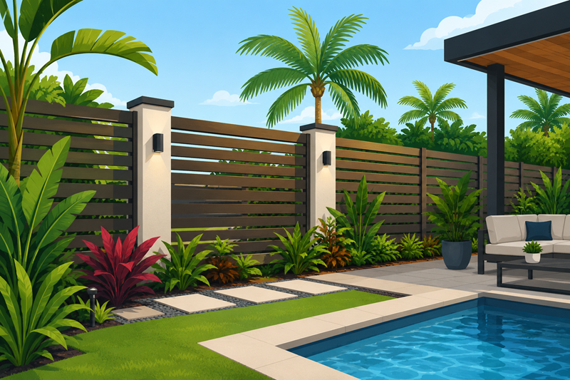 Modern Privacy Fence Styles for Breezy South Florida Homes