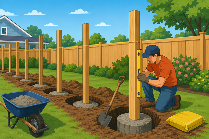 How Much Concrete Per Fence Post in South Florida?