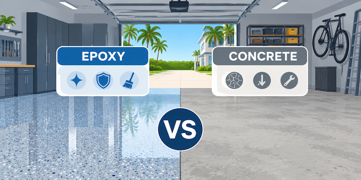 Epoxy vs Concrete Flooring South Florida Garages: Which Is Better?
