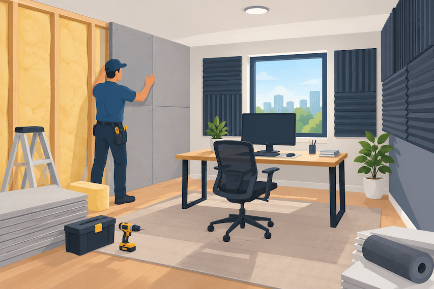 How to Soundproof a Home Office During a Renovation