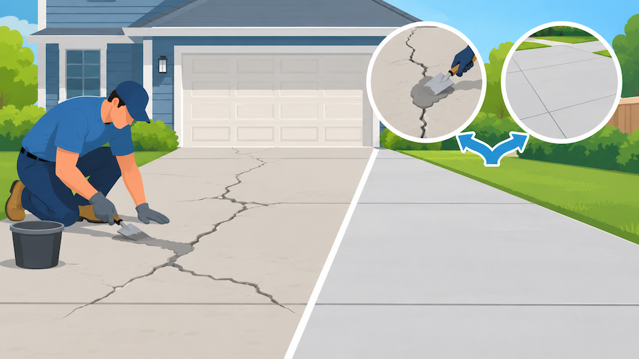 Can a Cracked Driveway Be Repaired or Replaced Safely?