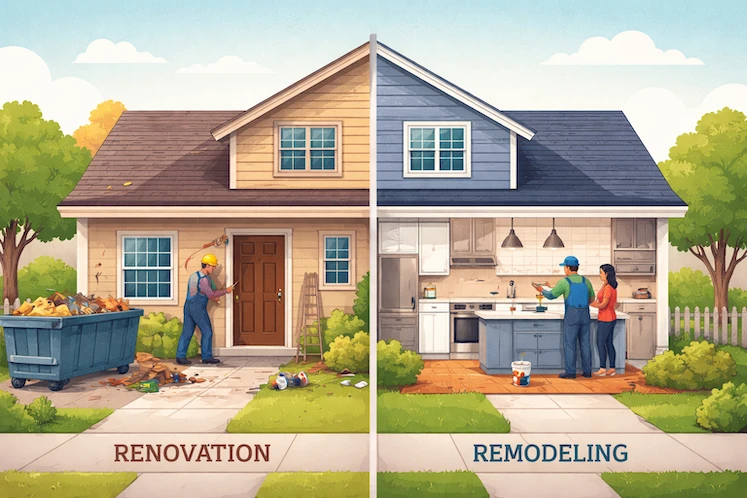 Renovation vs Remodeling: Key Differences Explained