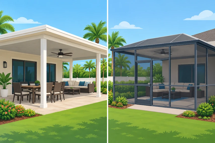 Covered Patio vs. Screened Patio: Cost, Permits and Benefits