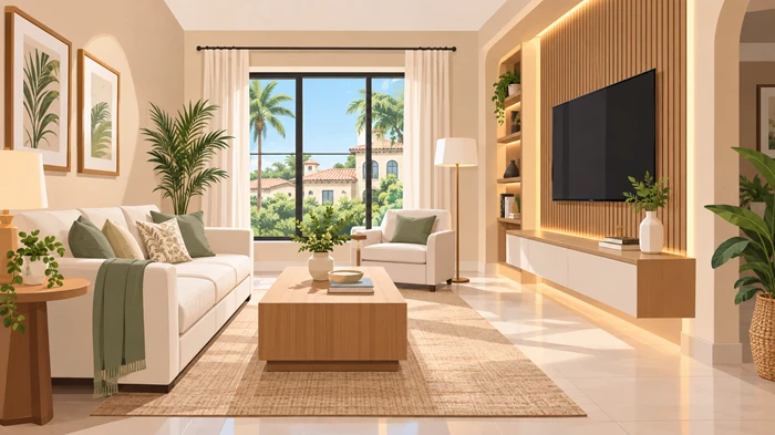 Small Living Hall Design Ideas for Coral Gables Homes