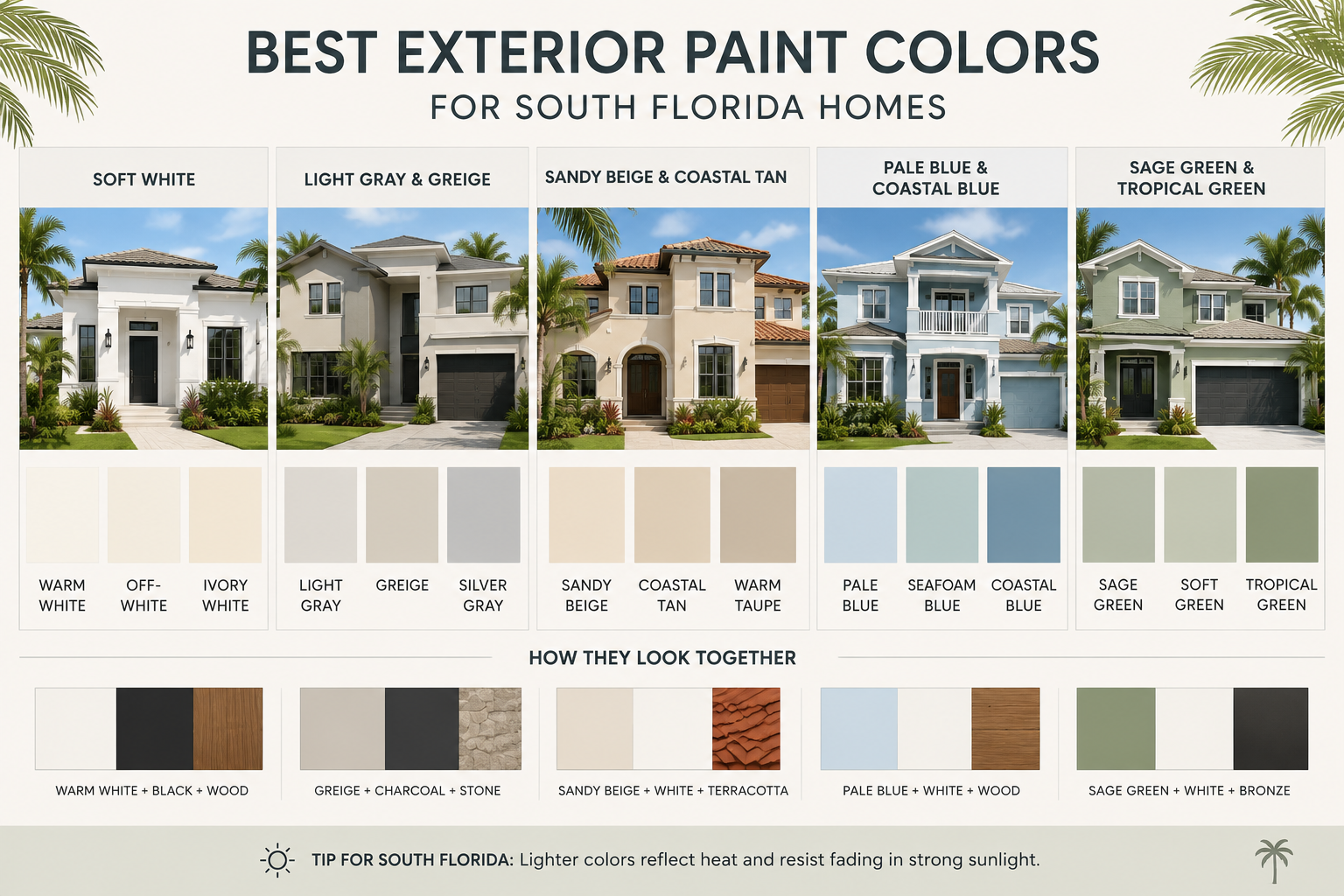 best exterior paint colors for South Florida homes